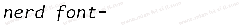 nerd font字体转换